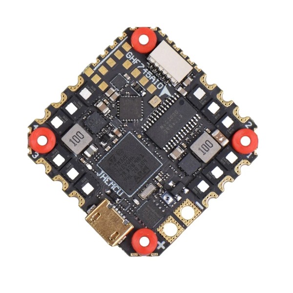 JHEMCU GHF745AIO MPU6000 F745 Flight Controller BLHELI32 G071 40A / 50A 4in1 ESC 25.5X25.5mm 3-6S for Drones